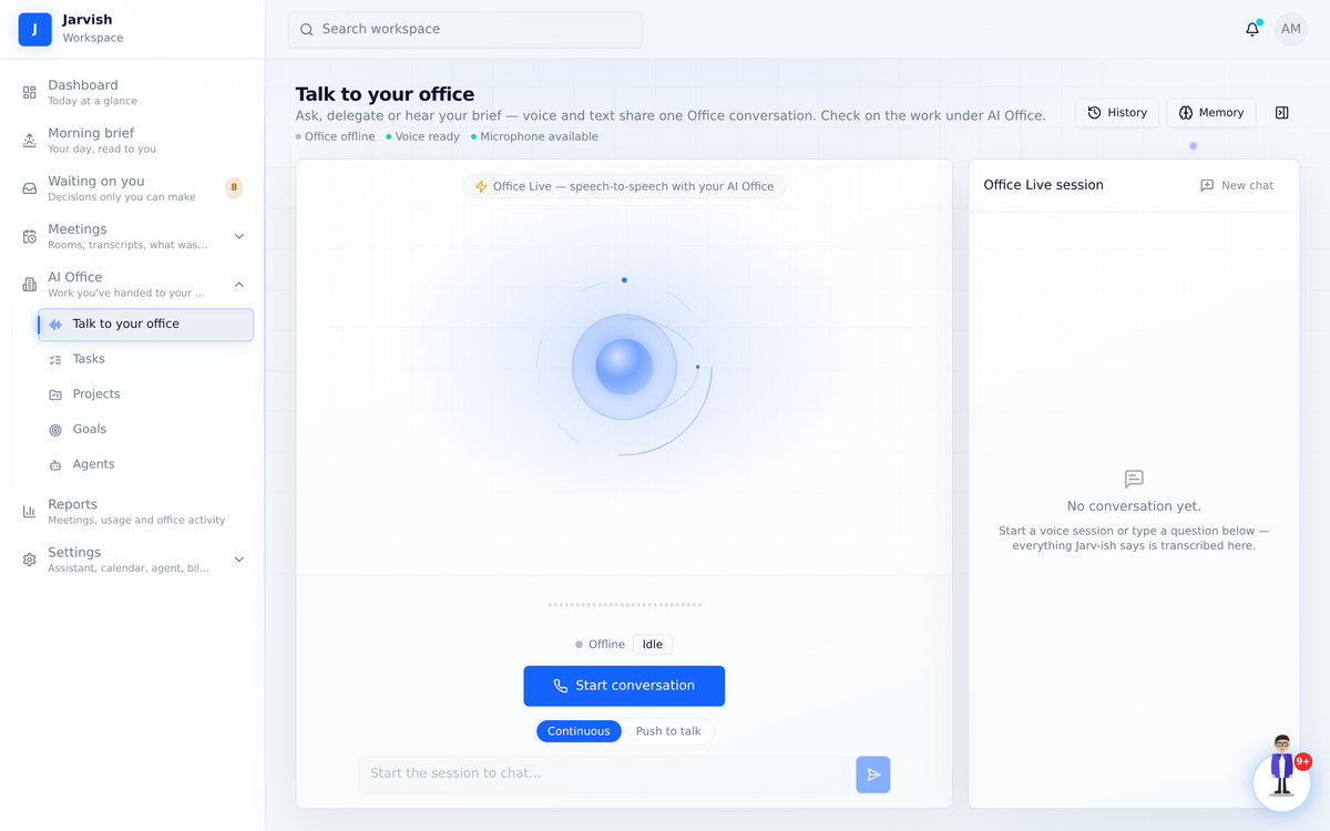 Talk to your office screen